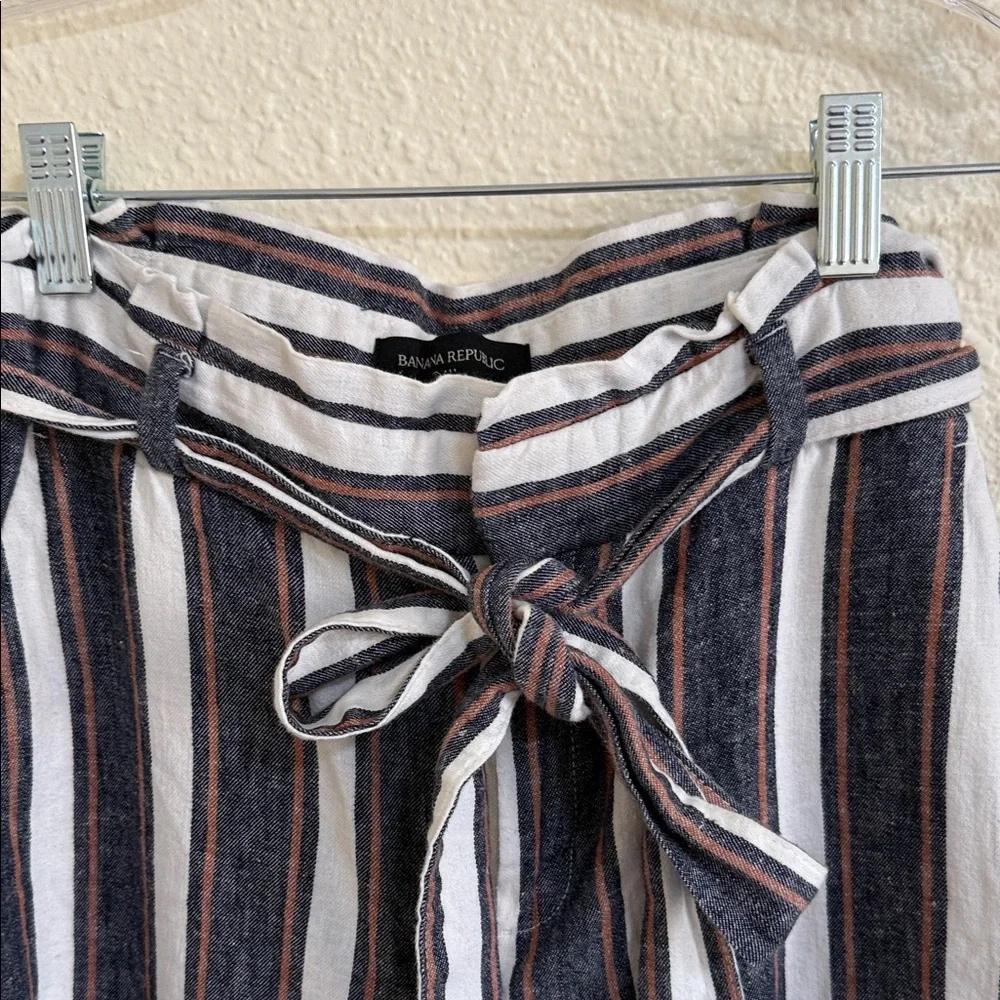 Banana Republic Multicolor Striped Wide-Leg Pants